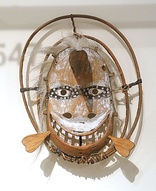 Yup'ik mask from the Jacobsen collection, 1883, in the Ethnological Museum of Berlin