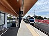 Bayswater station platform with a train