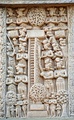 Descent of the Buddha from the Trayastrimsa Heaven, Sanchi Stupa No. 1.