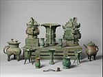 Altar set; late 11th century BCE; bronze; Metropolitan Museum of Art