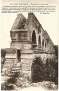 Extremo oeste del puente en 1891, mostrando las escaleras instaladas por Charles Laisné para permitir a los visitantes la entrada en el interior del conducto.