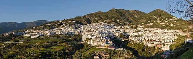 Panoramic overview of Cómpeta