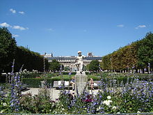 Vista de los jardines