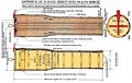 Early 51½ lb ½ charge cordite Mk I size 44 & 3¾ cartridge