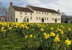 The Great Friends Meeting House in Newport, Rhode Island was built in 1699 and hosted the New England Yearly Meeting until 1905