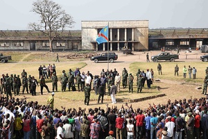 Government troops in Kamina, 2015