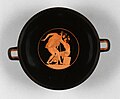 Pederastic scene. Kylix. Terracotta. Carpenter Painter. 510 - 500 BCE