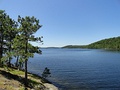 View from a campsite on Beaverhouse Lake