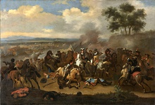 Painting of a group of men on horseback