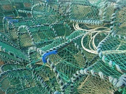 Large pile of lobster pots, Youghal, Ireland