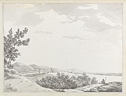 View of the Rajmahal Hills With a Sentenial in the Foreground, William Hodges, Yale Center for British Art