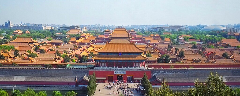  A panorama of the Forbidden City, viewed from the Jingshan Park