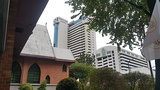 (left) Assumption College, first Catholic academy in Thailand, founded 1885(right) Saint Louis Hospital, first Catholic hospital in Thailand, founded 1898