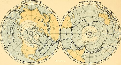 Maps of the Challenger's route.