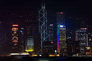 Victoria Harbour at night