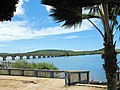 Bridge and causeway to the island