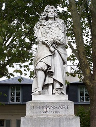 Statue of the architect J.H. Mansart at Versailles by Antoine-Augustin Préault.