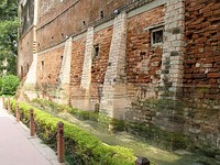 Bullet marks, visible on preserved walls, at present-day Jallianwala Bagh