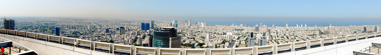  Skyline of Tel Aviv, Bat Yam, Holon, Givatayim, and Ramat Gan taken from the Azrieli Center