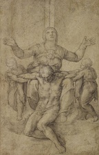 Study for the Colonna Pietà (c. 1538) by Michelangelo