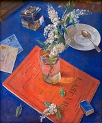 K. Petrov-Vodkin. Bird Cherry in a Glass. 1932.