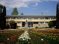 The office buildings and museum entrance