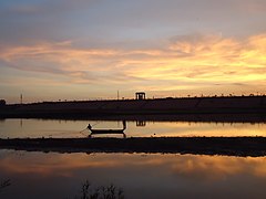 Vista del río Gomti. Lucknow