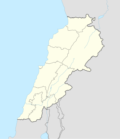 2021–22 Lebanese Second Division is located in Lebanon