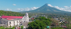 Daraga Church with Mayon Volcano in the background