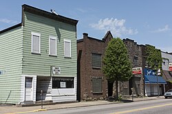 A commercial block in Follansbee