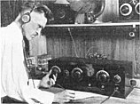 Hazeltine's prototype Neutrodyne receiver, presented at a March 2, 1923 meeting of the Radio Society of America at Columbia University.