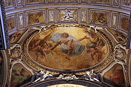 Trasfigurazione di Cristo con quattro evangelisti, 1622-1624 (capilla Sacchetti en San Giovanni dei Fiorentini, Roma)