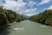 El río Drava cerca de Bad Jungbrunn.