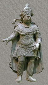 Rey o príncipe kushán. Arte grecobudista de Gandhara, siglos II-I d. C.