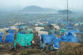 Rwandan refugee camp in eastern Zaire in 1994