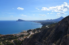 Vista de la bahía de Altea desde el Mascarat.