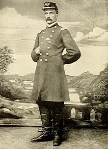 Full length photo of Union Army colonel Francis V. Randall, taken in 1862