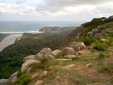 Port St. Johns and the Umzimvubu River mouth from Mount Thesiger