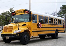 A IC Bus CE with International 3300 chassis school bus in America