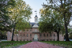 Wren Building of the College of William & Mary in downtown Williamsburg