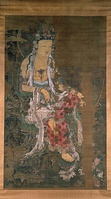 Korean painting of Avalokiteśvara. Kagami Jinjya, Japan, 1310 CE.