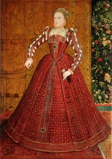 The young Queen Elizabeth I (here in about 1563)