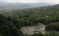 The Greccio junction on the Rieti-Terni dual carriageway (SS 79)