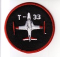 417 Combat Support Squadron T-33 Flight aircraft type badge 1993