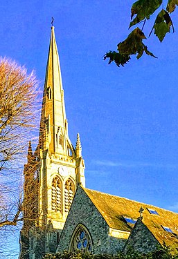 Sir Arthur Blomfield's steeple in 2017