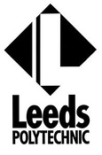 Logos used by Leeds Polytechnic in the 1980s and Leeds Metropolitan University in the 1990s and early 2000s