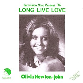 Обложка сингла Оливии Ньютон-Джон «Long Live Love» (1974)