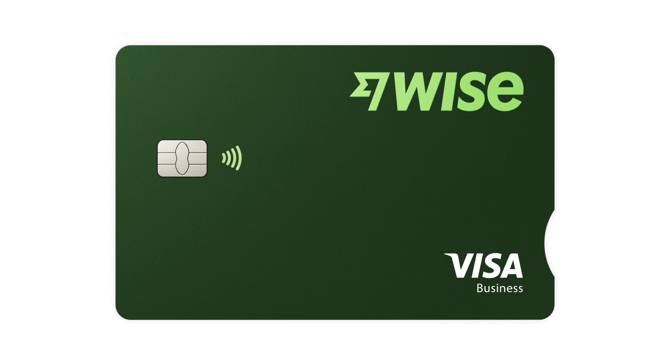 A Wise Business debit card.