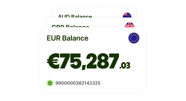 Wise balance total showing 75.287,03 EUR.