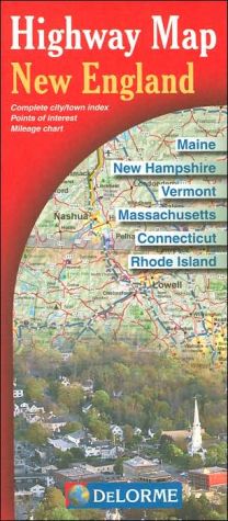 New England Highway Map, , New England Highway Map Book, New Engl